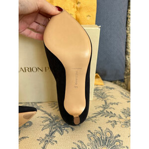 New Marion Parke Navy Suede Heels Size 9